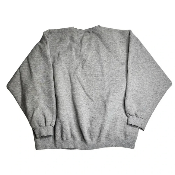 Vintage Nike Sweatshirt 90s Swoosh Sweater Size Large Gray Made in USA - Picture 2 of 8